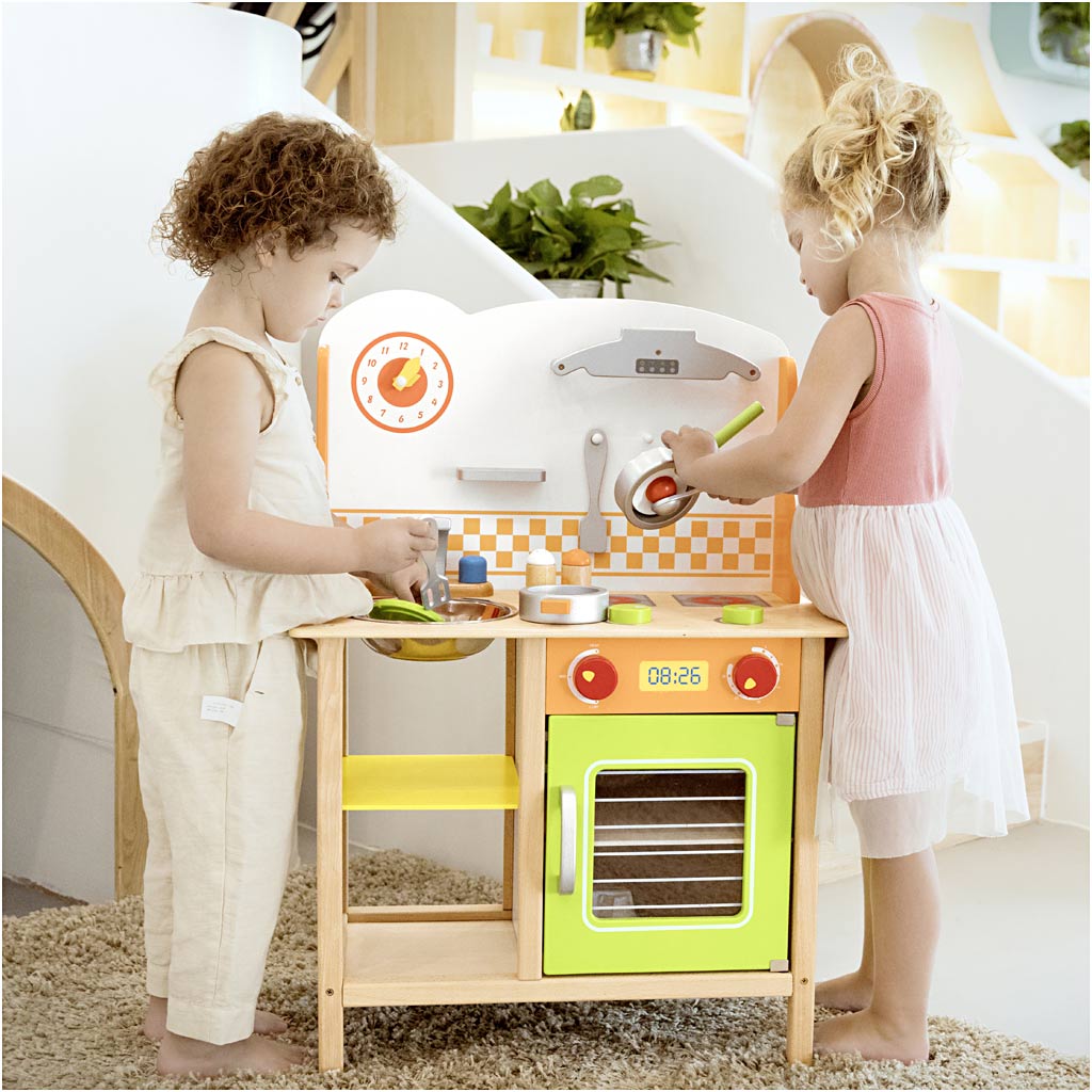 VIGA houten speelkeuken, afm 60x81x30 cm, 1 stuk [HOB-907668]