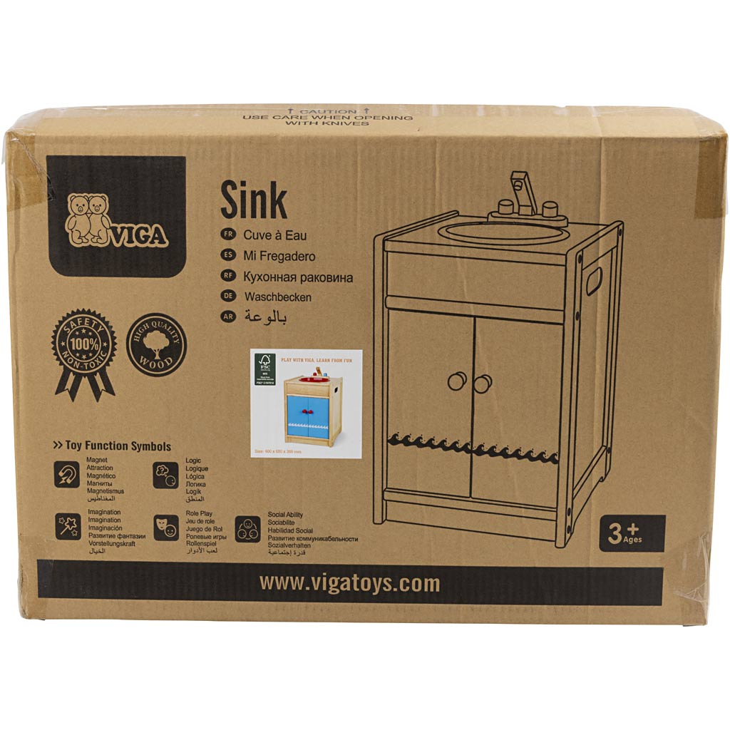 VIGA speelgootsteen, afm 40x54x36 cm, 1 stuk [HOB-907702]