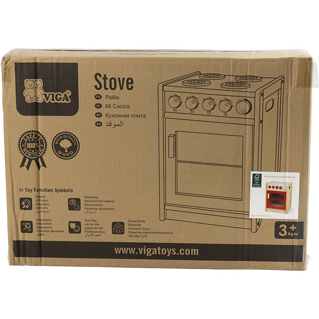 VIGA Speelfornuis, afm 40x54x36 cm, 1 stuk [HOB-907703]
