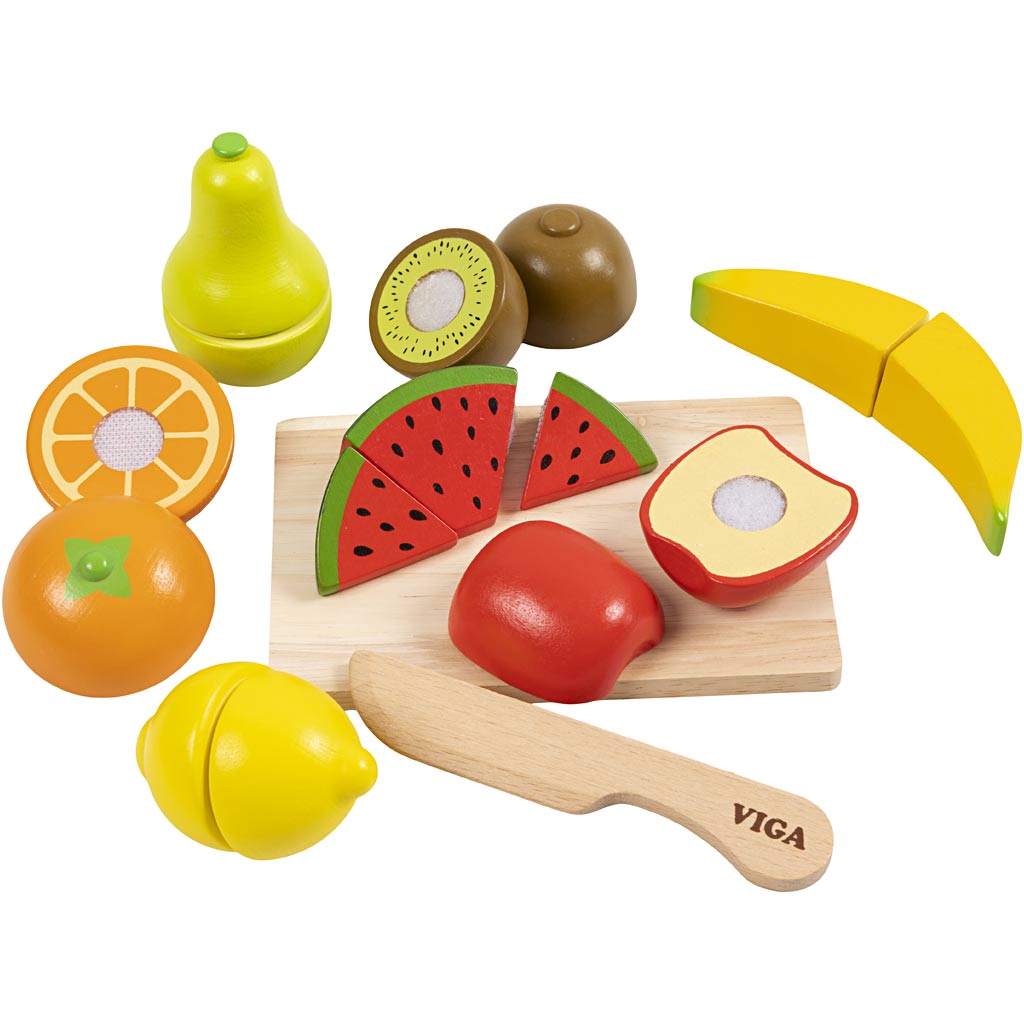 VIGA cuttable fruit set, 17 parts