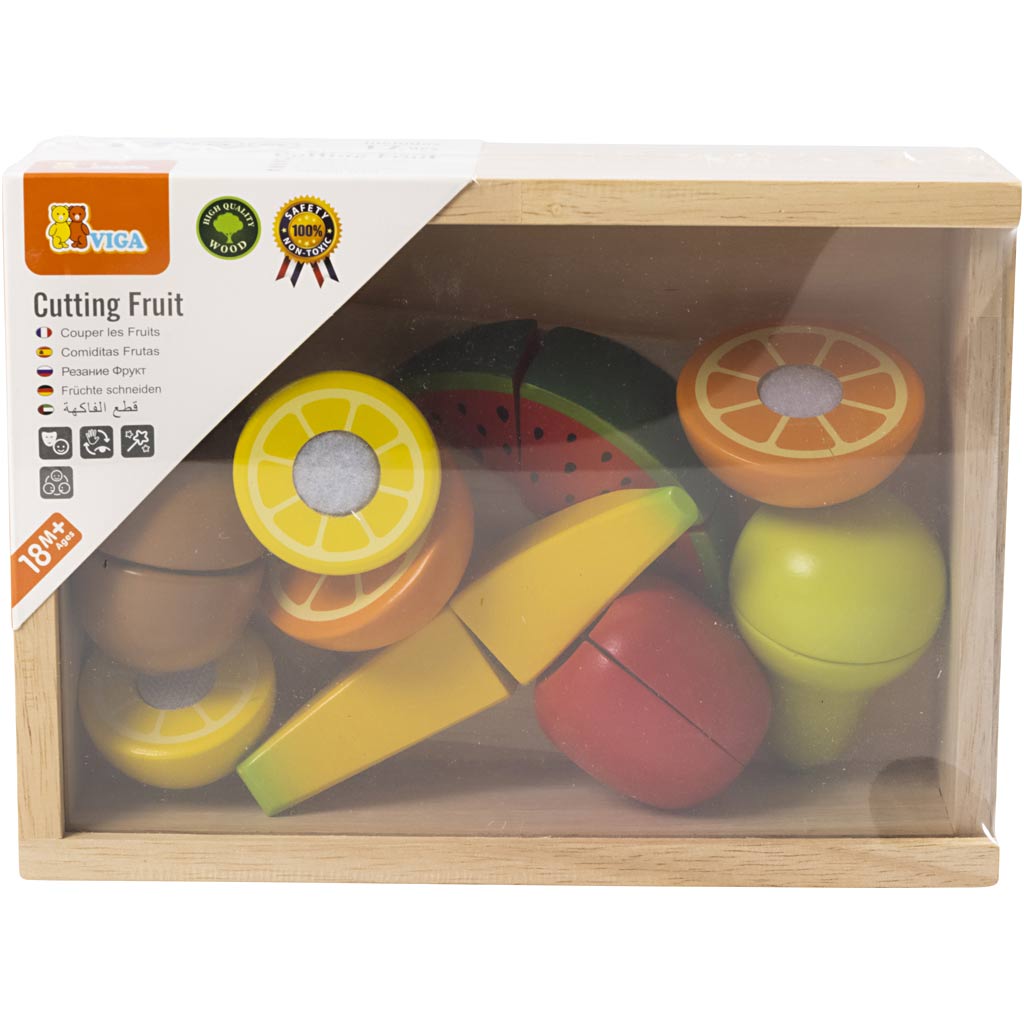 VIGA snijbare fruitset, 17 onderdelen/ 1 doos [HOB-907716]