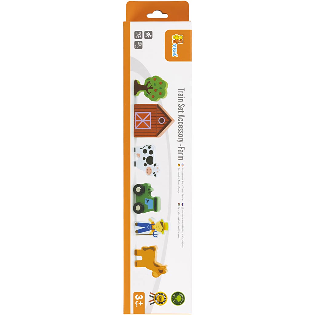 VIGA spoorwegaccessoires, boerderij, 6 onderdelen/ 1 set [HOB-907742]