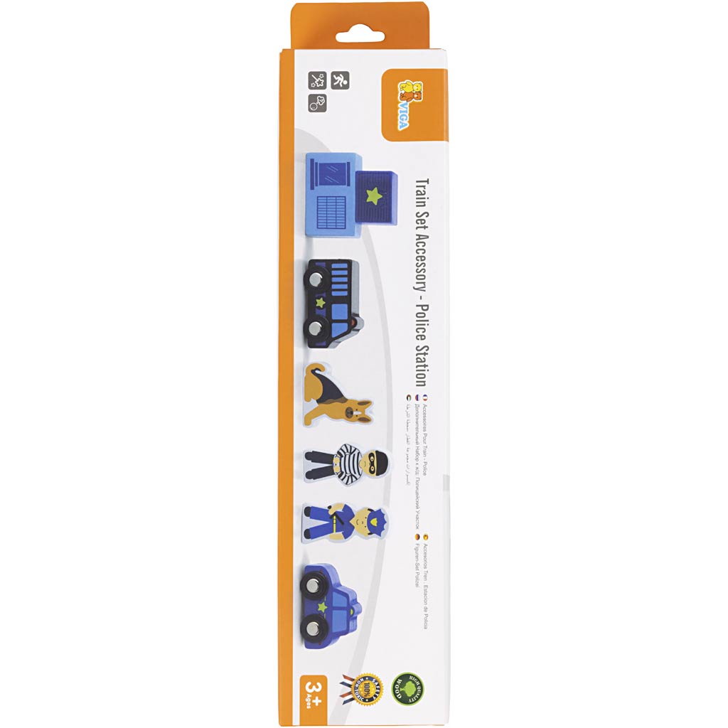 VIGA spoorwegaccessoires, politie, 6 onderdelen/ 1 set [HOB-907744]