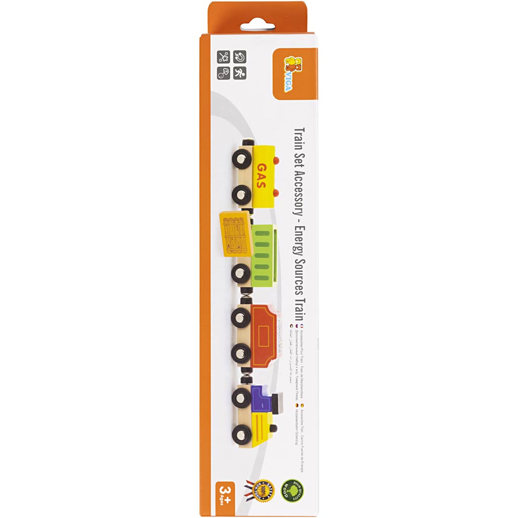 VIGA spoorwegaccessoires, goederentrein, 4 onderdelen/ 1 set [HOB-907747]