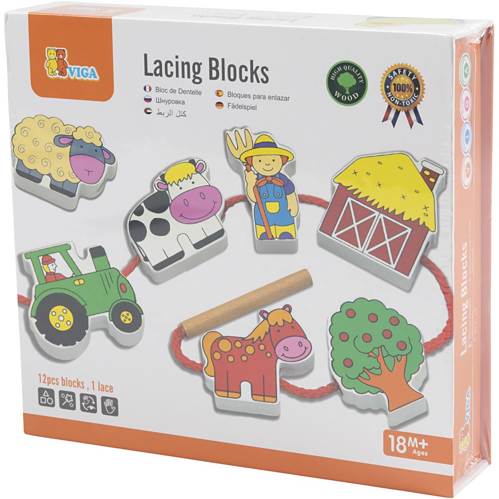 VIGA Figuren aan een Koord, 13 onderdelen, 1 set [HOB-907749]
