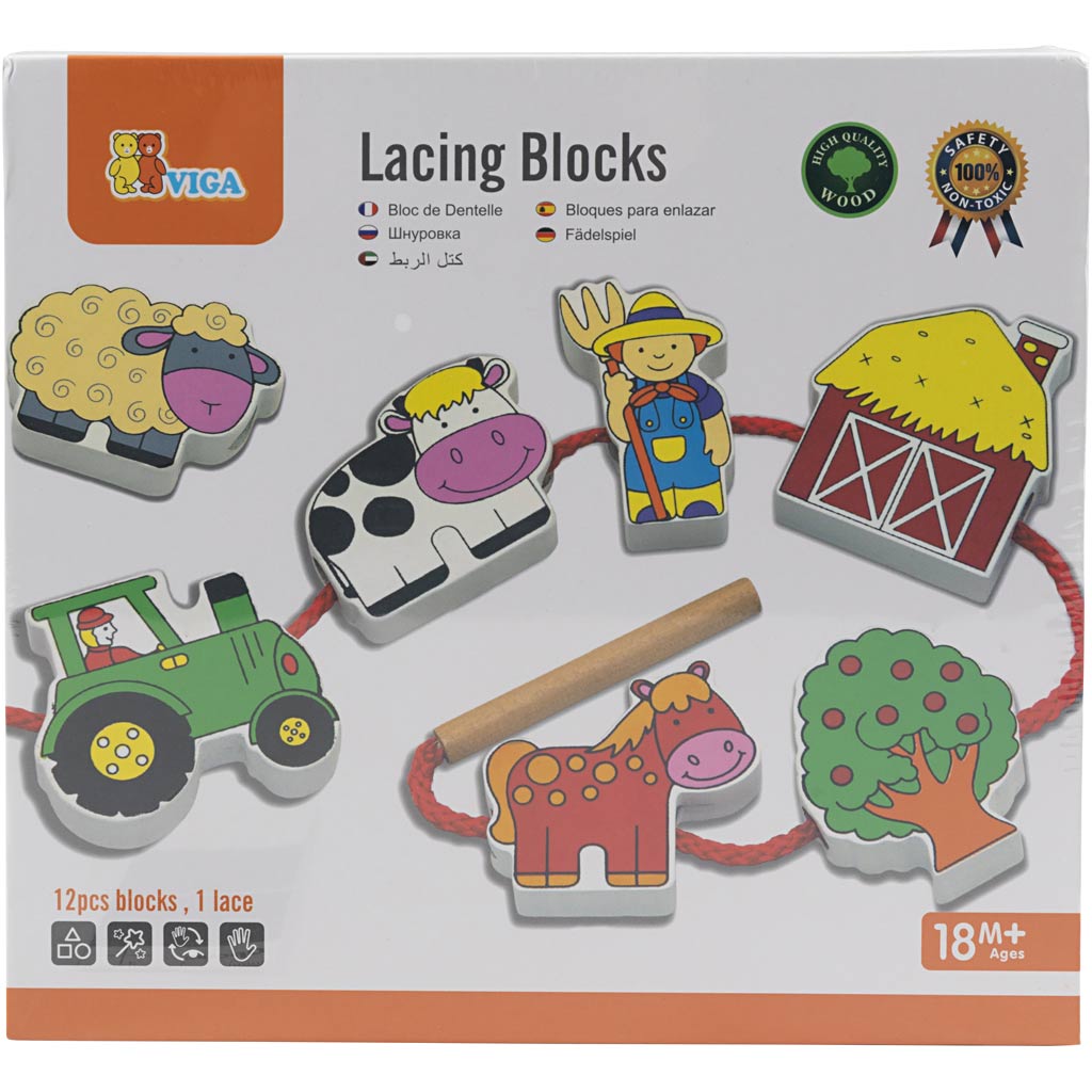 VIGA Figuren aan een Koord, 13 onderdelen, 1 set [HOB-907749]