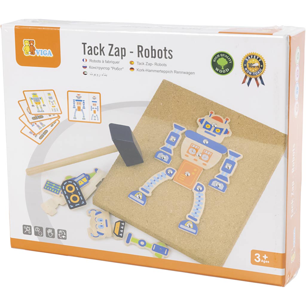 VIGA hamermozaïek set, robot, afm 23x18 cm, 1 stuk [HOB-907771]