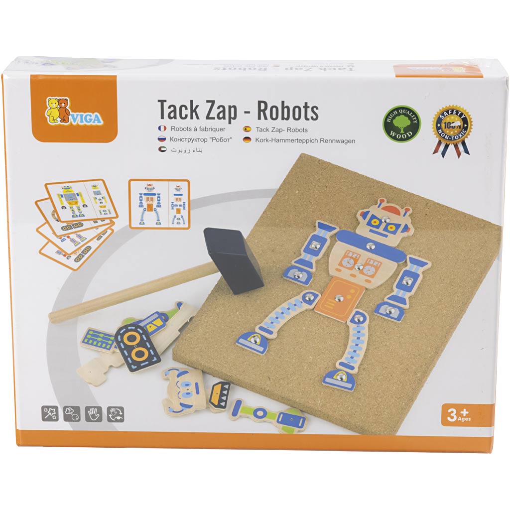 VIGA hamermozaïek set, robot, afm 23x18 cm, 1 stuk [HOB-907771]