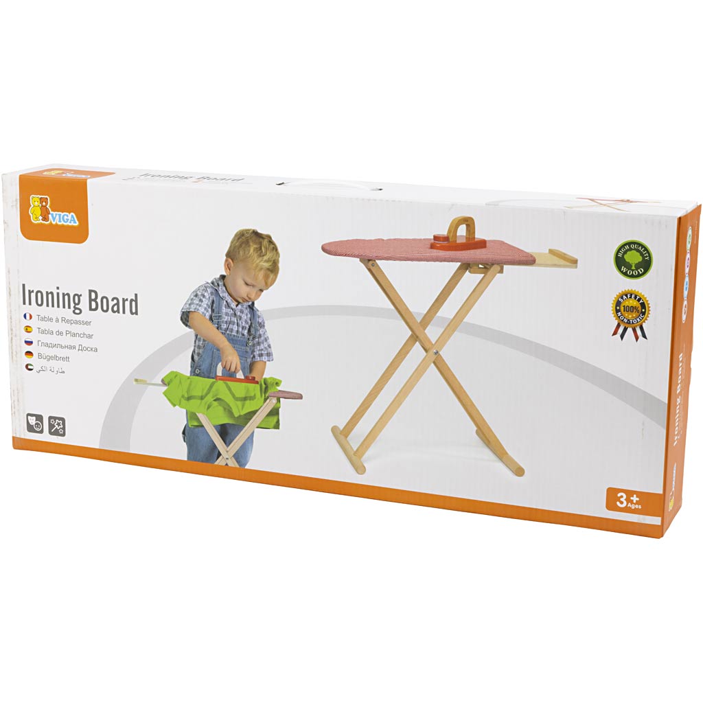 VIGA houten speelstrijkplank, afm 61x51x30 cm, 1 stuk [HOB-907797]