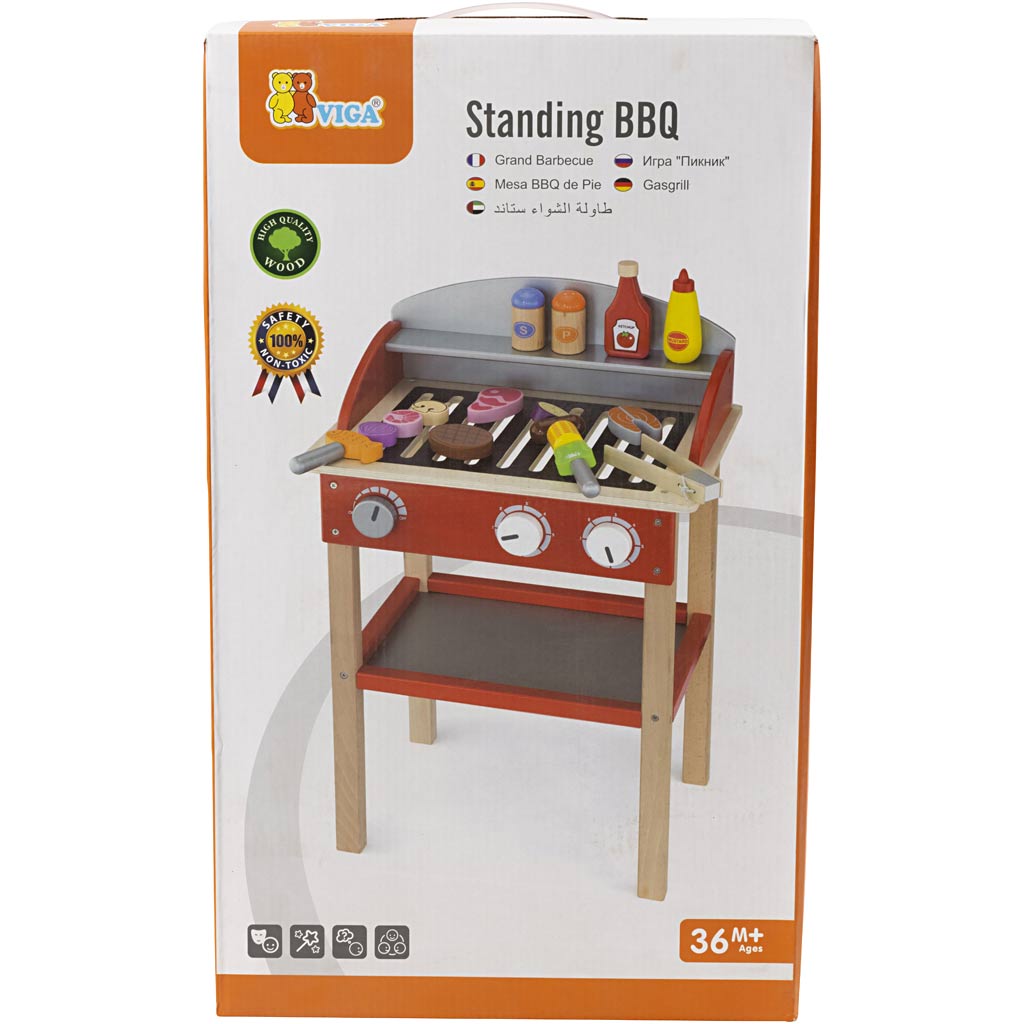 VIGA houten barbecue, afm 39x60x26 cm, 1 stuk [HOB-908480]