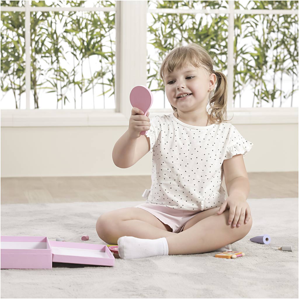 VIGA houten schoonheidsspeelset, 10 onderdelen/ 1 set [HOB-908491]
