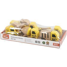 VIGA mini-auto's, gravers en bouwvoertuigen, afm 7-9 cm, 6 onderdelen/ 1 set [HOB-908496]