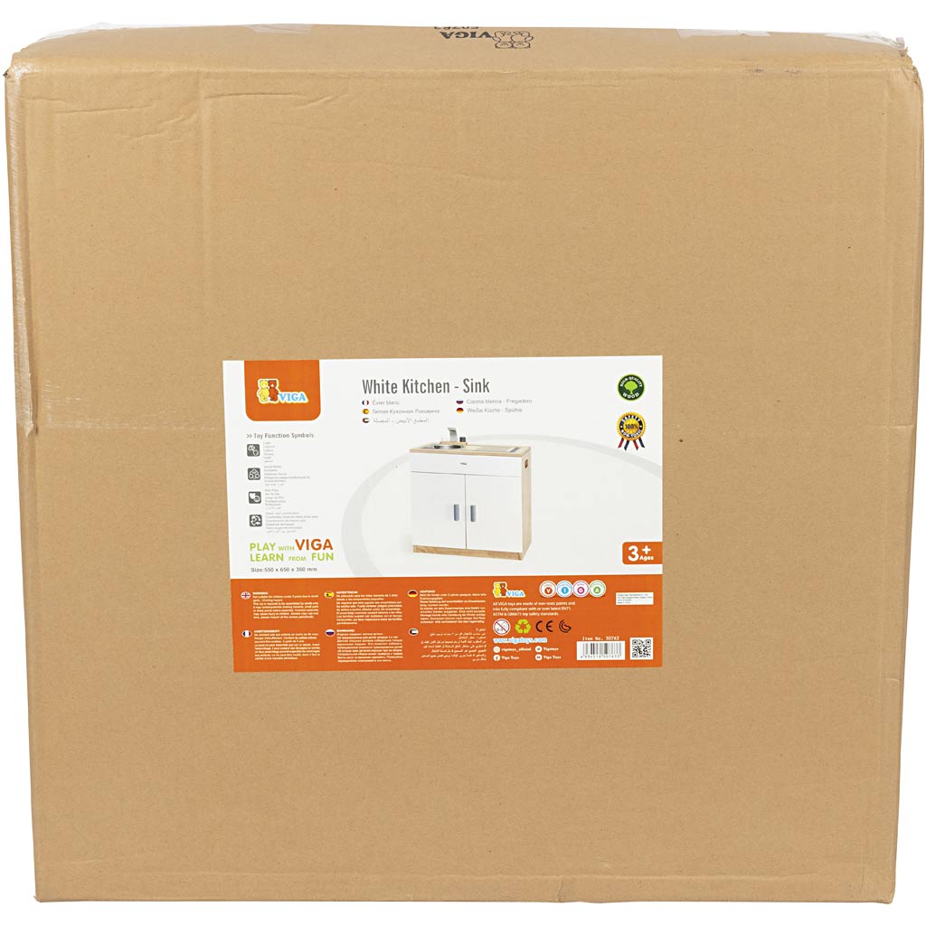 VIGA speelgootsteen, H: 55 cm, D: 36 cm, B: 65 cm, 1 stuk [HOB-908573]