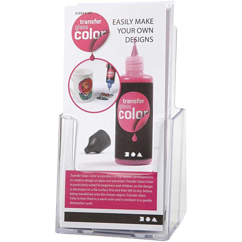 Brochurehouder, afm 110x80x200 mm, 1 stuk [HOB-93064]