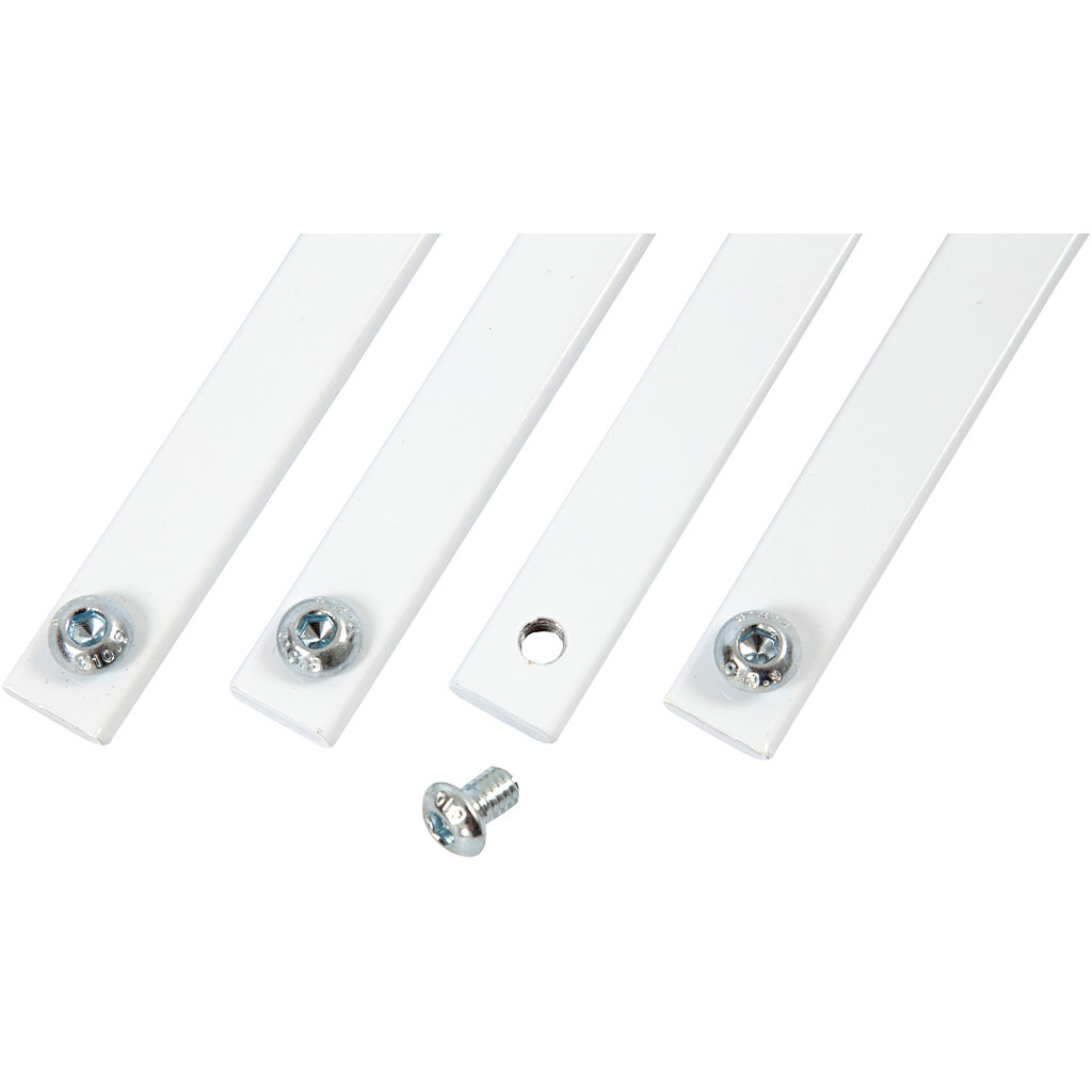 Montageset voor papier opslagrek, L: 100 mm, B: 30 mm, 1 set [HOB-93235]