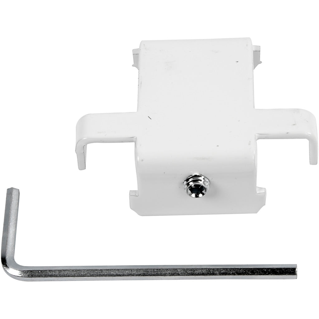 Verzamelprofiel, T-vormig, H: 55 mm, D: 20 cm, B: 45 mm, wit, 1 stuk [HOB-93268]