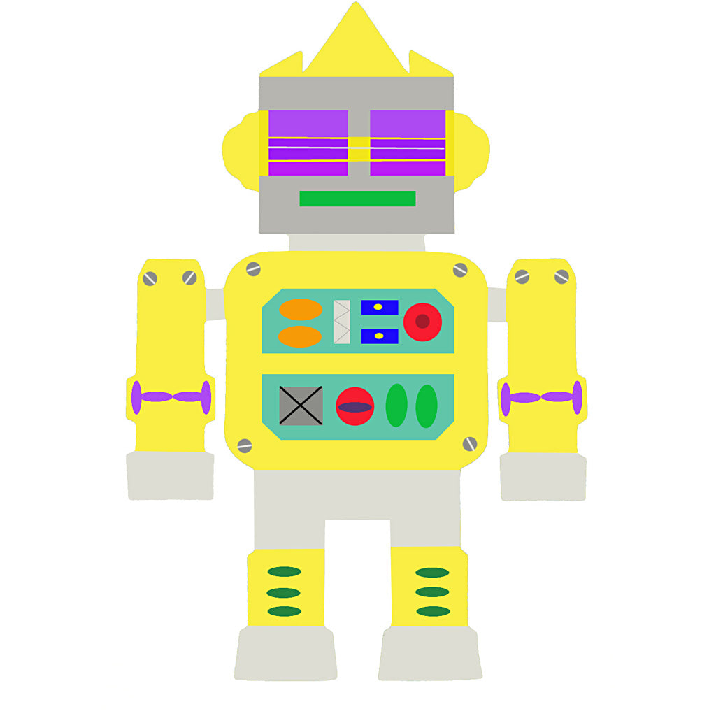 Robotten, H: 22,5-24 cm, B: 15-16 cm, 230 gr, wit, 16 stuk/ 1 doos [HOB-95207]