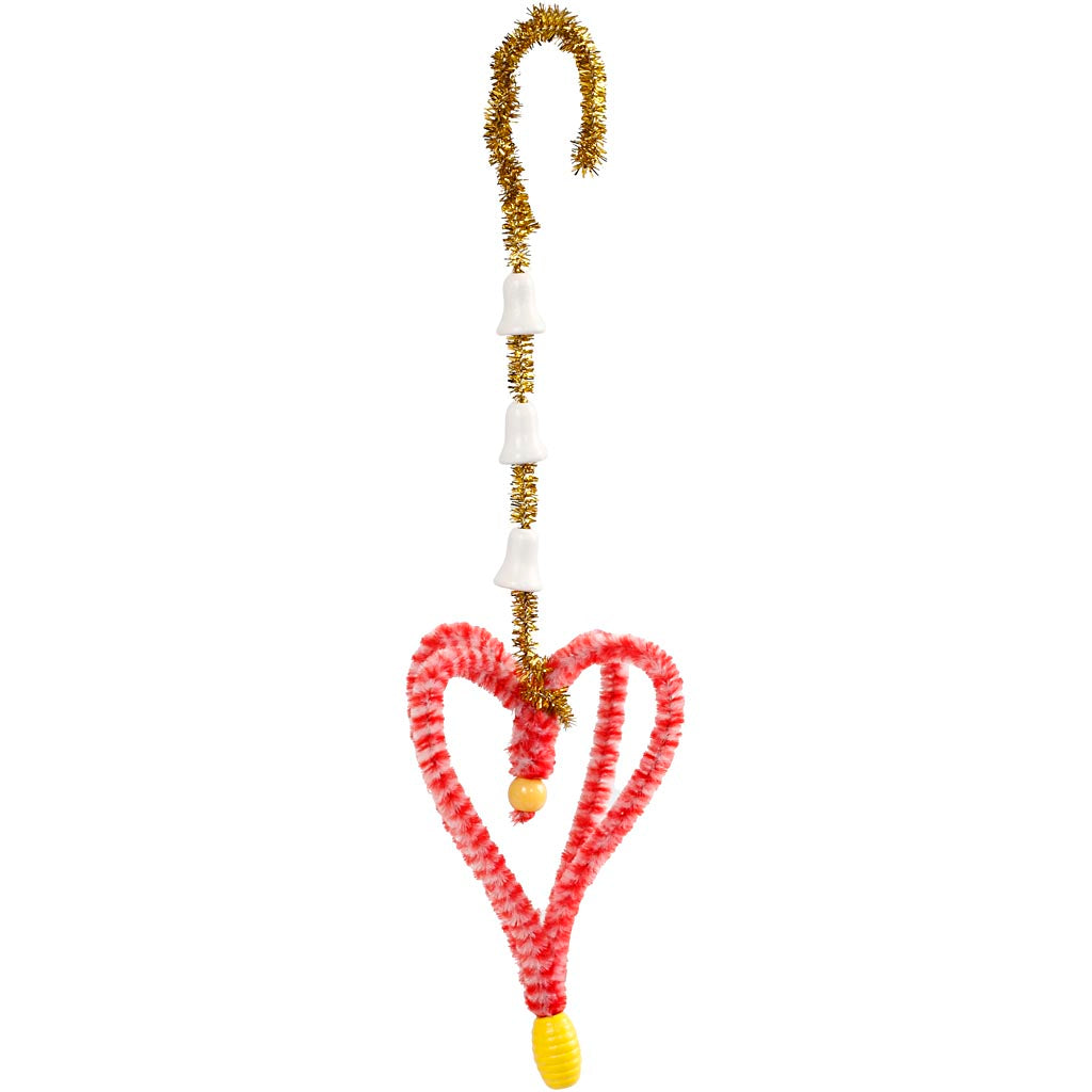 Pret met wasknijpers en chenilledraad, diverse kleuren, 1 set [HOB-97434]