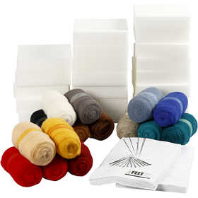 Creatief Leren Kit, beige, 1 set [HOB-97437]