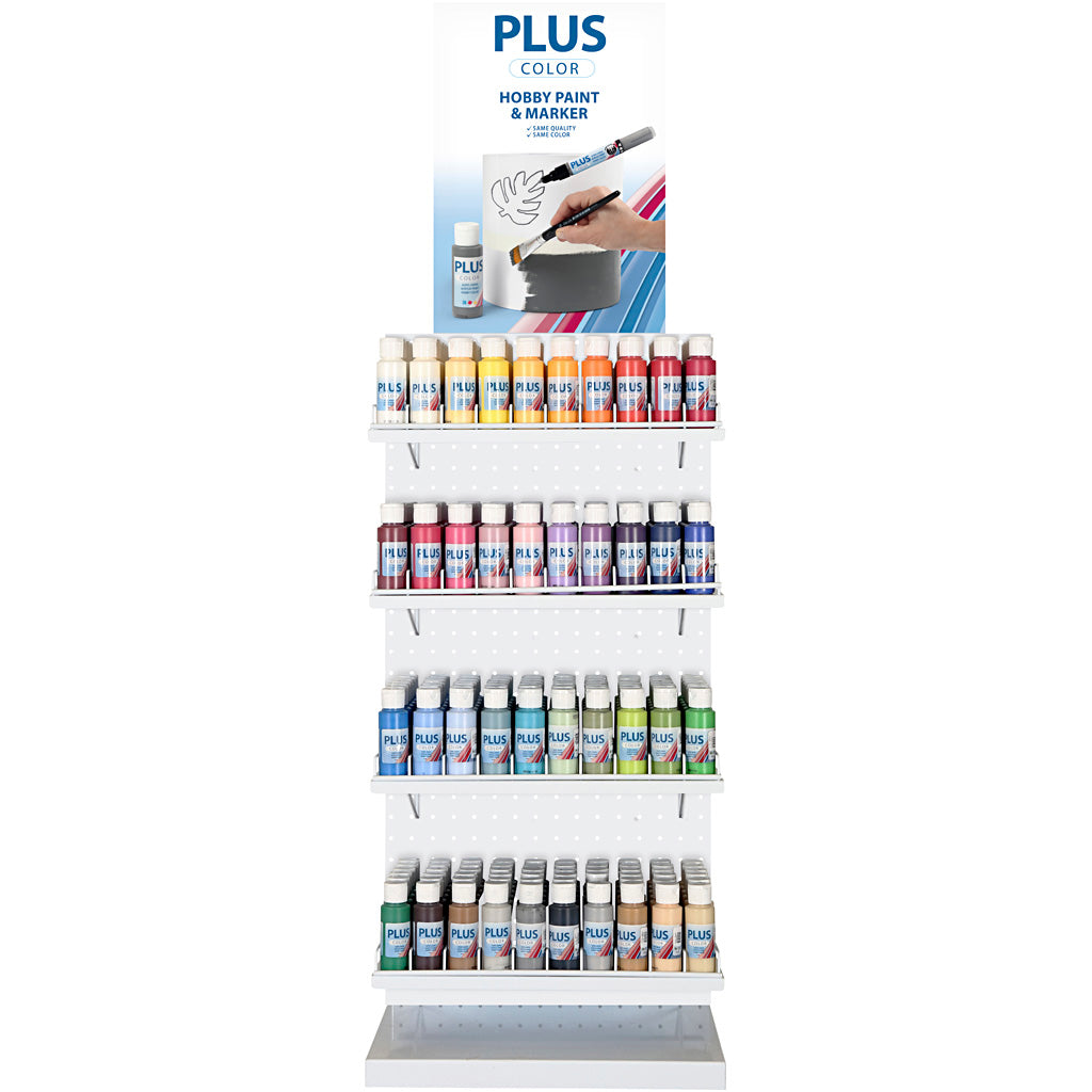Plus Color Hobby Paint, 240 bottle