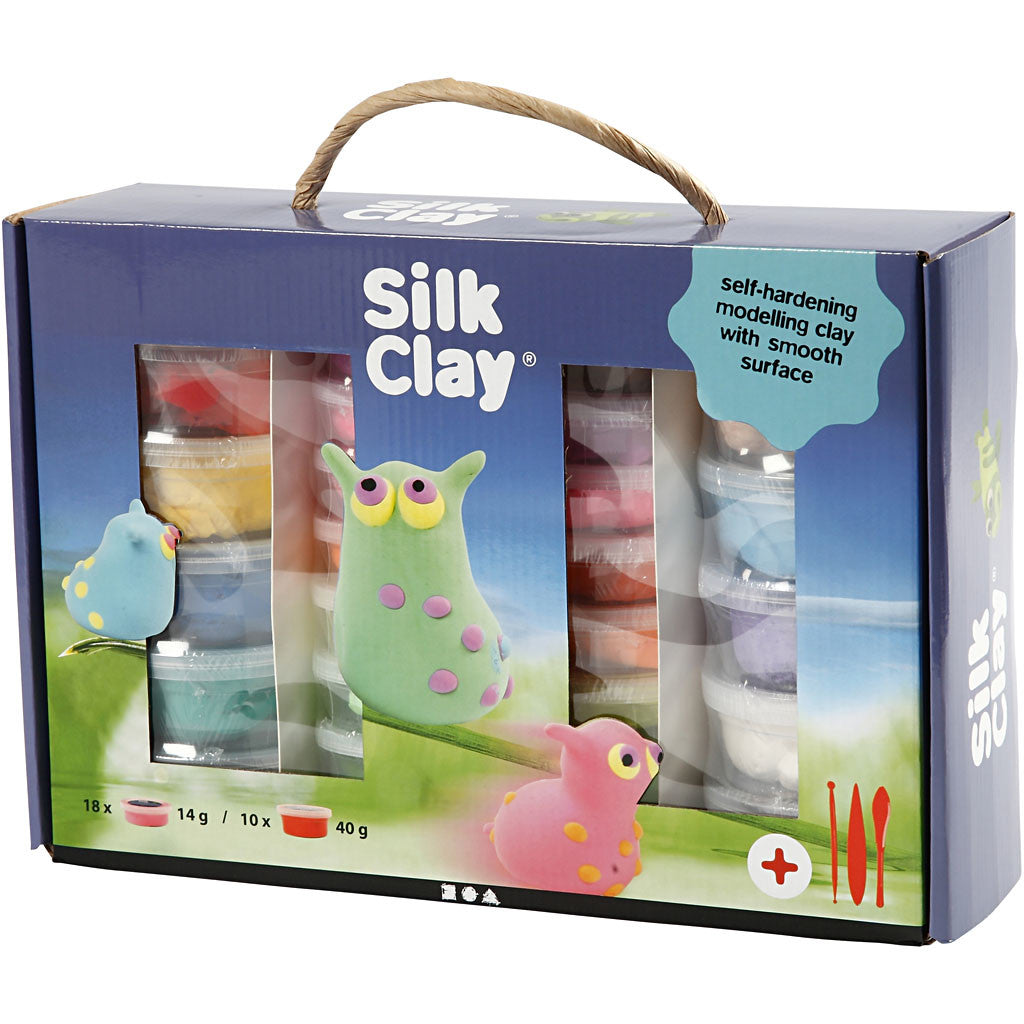 Silk Clay® Set, diverse kleuren, 1 set [HOB-98110]