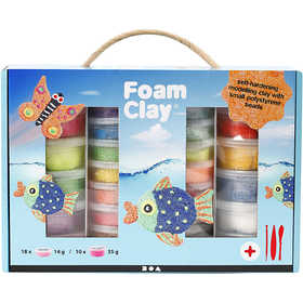 Foam Clay® Cadeaudoos, diverse kleuren, 1 set [HOB-98112]