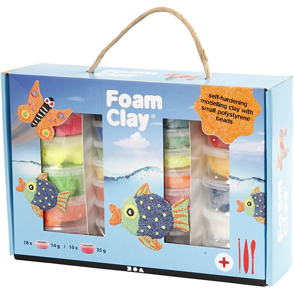 Foam Clay® Cadeaudoos, diverse kleuren, 1 set [HOB-98112]
