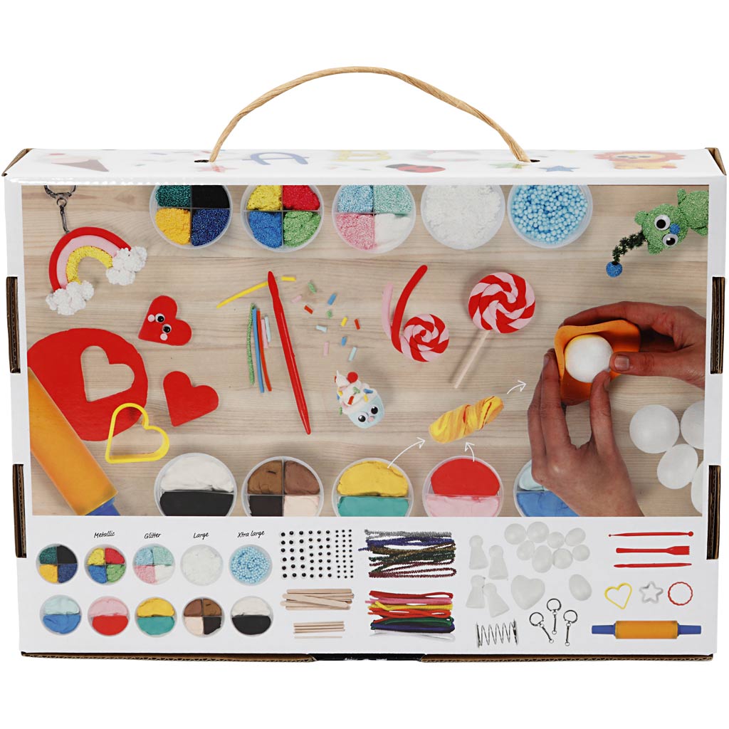 Foam Clay® en Silk Clay® Set , diverse kleuren, 1 set [HOB-98120]