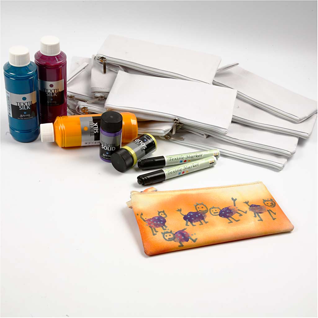 Groepsset Mokken beschilderen, H: 7-10 cm, wit, 1 set [HOB-99512]