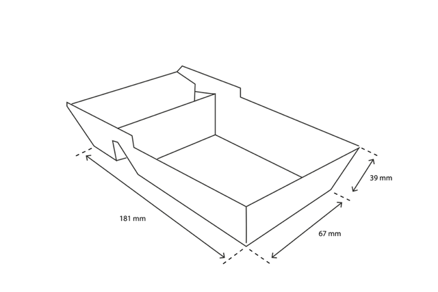 Frietbakjes A22 (A9+1) kraft (600 stuks) [TK-9987057]