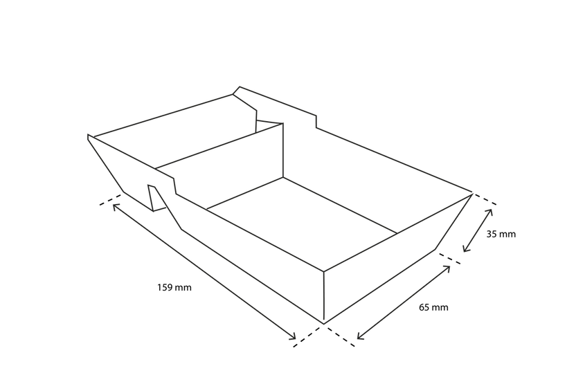 Frietbakjes A23 (A7+1) kraft (600 stuks) [TK-9987059]
