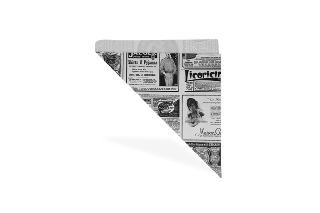 Puntzakken vetvrij papier 'Krant' 24x34 cm (1.000 stuks) [TK-9987277]