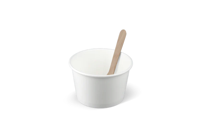 Ice cream cup Carton 120ml Ø7,8cm 4oz White (1.000 pcs)