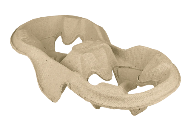 Draagtray voor 2 bekers Gerecycled Karton (480 stuks) [TK-9987574]