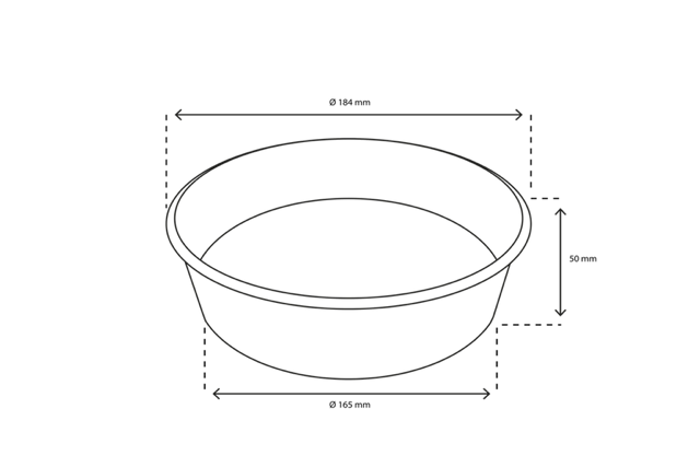 Salade Poke Bowl 900ml 30oz Ø18,4x5cm kraft (300 stuks) [TK-9987587]