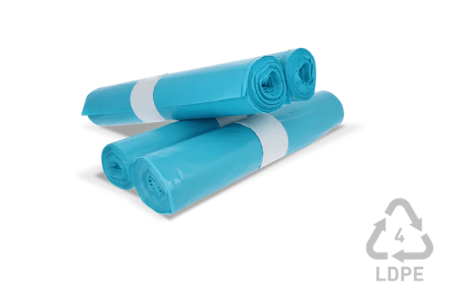 Vuilniszakken 120 liter 80x110cm 10 rollen met 20 zakken blauw (200 zakken) [TK-9987665]