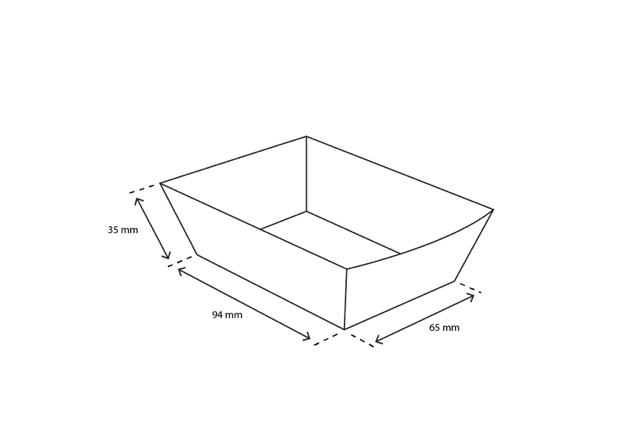 Frietbakjes A7 kraft/wit (400 stuks) [TK-9987891]