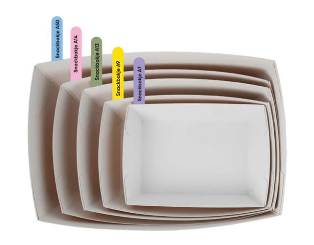 Frietbakjes A13 kraft/wit (400 stuks) [TK-9987893]