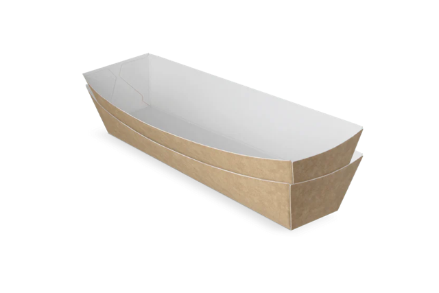 Frikandelbakjes A16 kraft/wit (400 stuks) [TK-9987895]