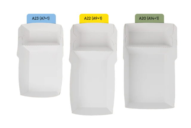 Frietbakjes A20 (A14+1) kraft/wit (400 stuks) [TK-9987896]