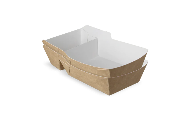 Frietbakjes A23 (A7+1) kraft/wit (400 stuks) [TK-9987898]