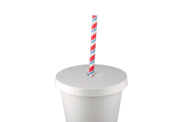 Deksel karton voor ijs- & milkshakebeker plat met kruis Ø9 cm Wit (1.000 stuks) [TK-9987925]