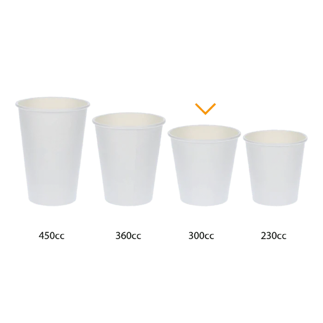Koffiebeker karton 300cc 10oz Ø9 cm gestreept (1.000 stuks) [TK-9987929]