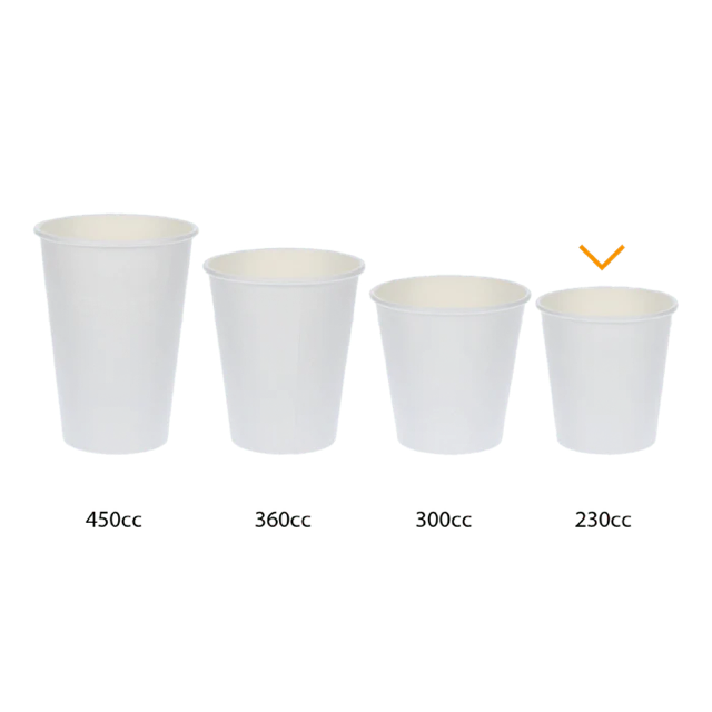 Koffiebeker karton 230cc 8oz Ø8 cm gestreept (1.000 stuks) [TK-9987930]