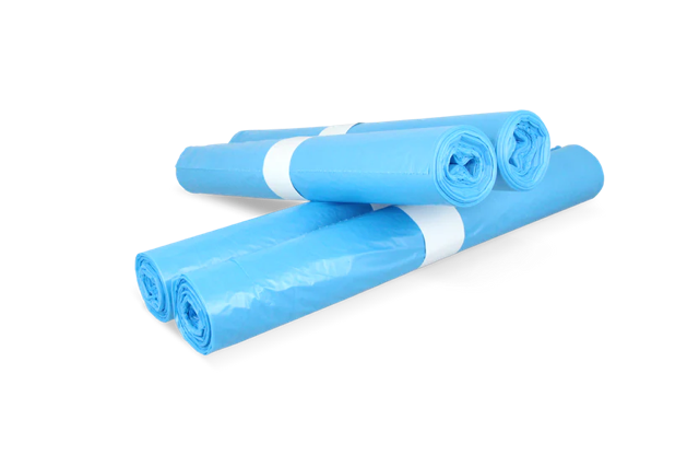 Vuilniszakken 120 liter 80x110cm 15 rollen met 20 zakken blauw (300 zakken) [TK-9988011]