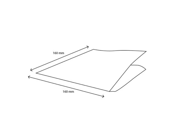 Hamburger zakje 16x16cm kraft vetvrij papier (2.000 stuks) [TK-9988044]