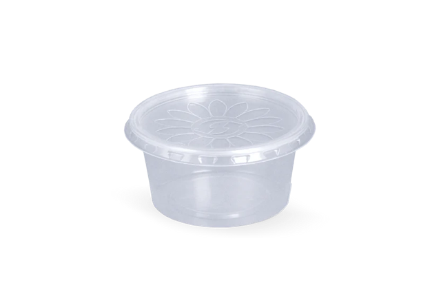 Rond bakje PP 80cc Ø7 cm Transparant (1.000 stuks) [TK-9988047]