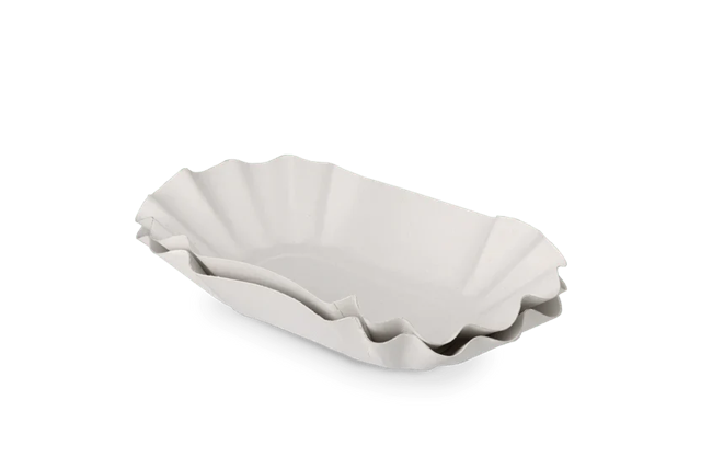 Kartonnen schaaltje geschulpt 10x3,2x20 cm wit (1.000 stuks) [TK-9988157]