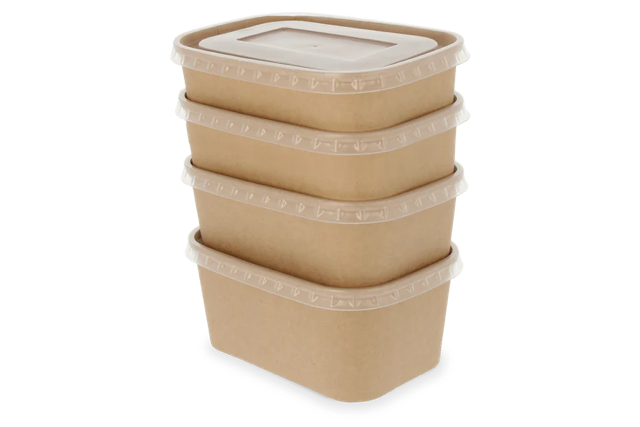Kartonnen Bak 12,1x5,2x17,3 cm 650ml Kraft (300 stuks) [TK-9988187]