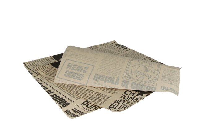 hamburgervellen vetvrij papier 33x38cm FSC®Mix krant bruin (2.000 stuks) [TK-9988204]